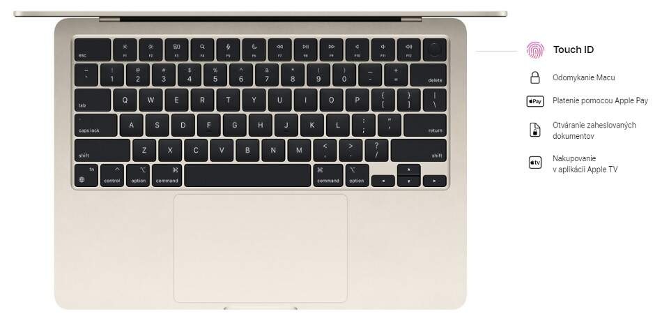 Notebook Apple MacBook Air 13" M2 8× CPU 8× GPU, 16GB, 256GB - strieborný SK Notebook Apple MacBook Air 13" M2 8× CPU 8× GPU, 16GB, 256GB - strieborný SK