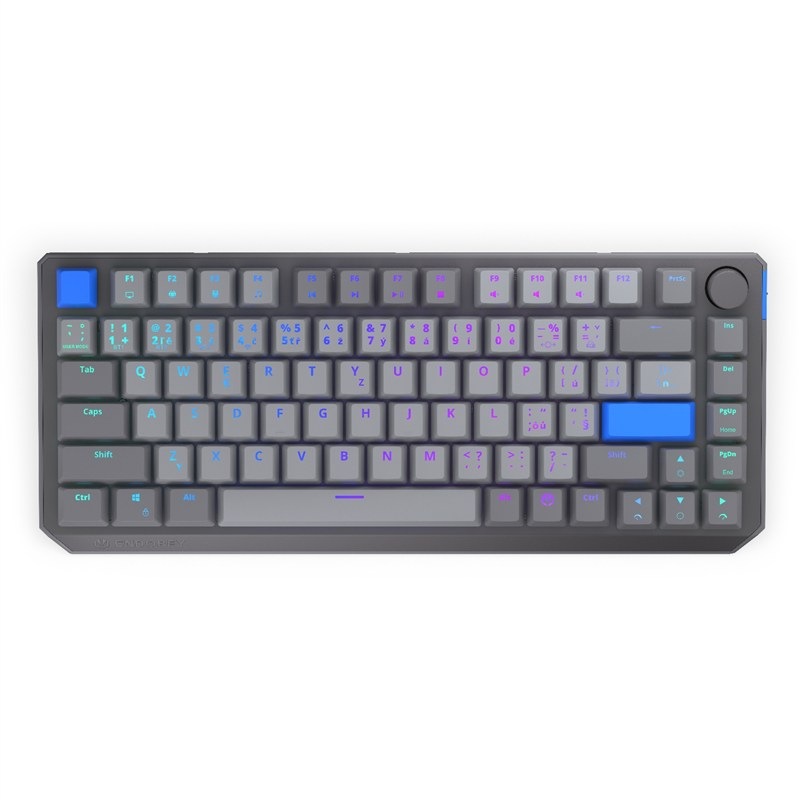 Klávesnica ENDORFY Thock V2 75% Wireless CZ sivá