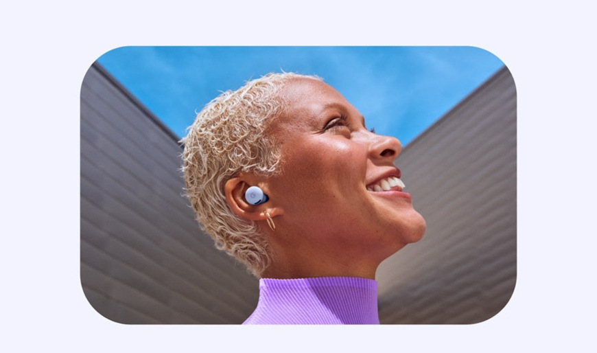 Slúchadlá Google Pixel Buds 2a Iris biela/fialová Google Pixel Buds 2a Iris, biela/fialová