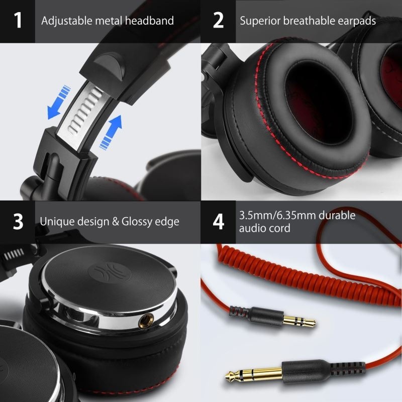 Slúchadlá OneOdio Pro-50 DJ čierna ODIPRO50BK_04