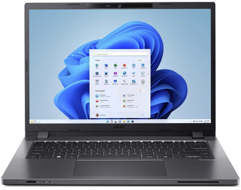 Kompaktný notebook Acer TravelMate P2 14, čierna farba