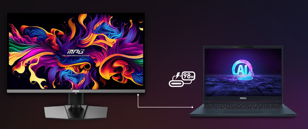 Herný monitor MSI MPG 272URX QD-OLED čierny