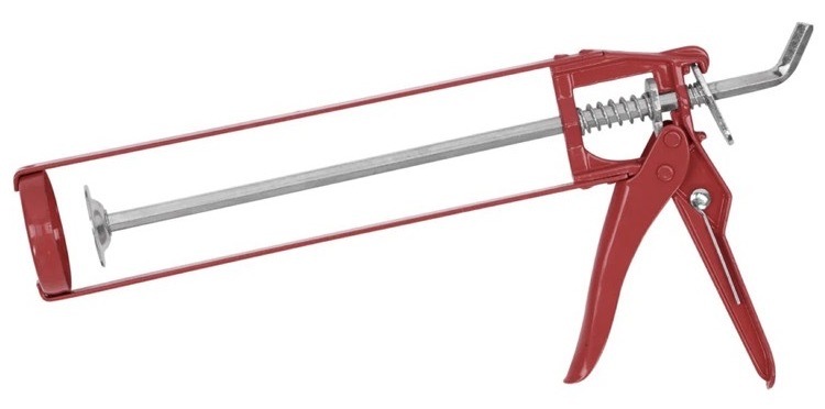 Pištoľ Kreator na silikón, dĺžka 225 mm