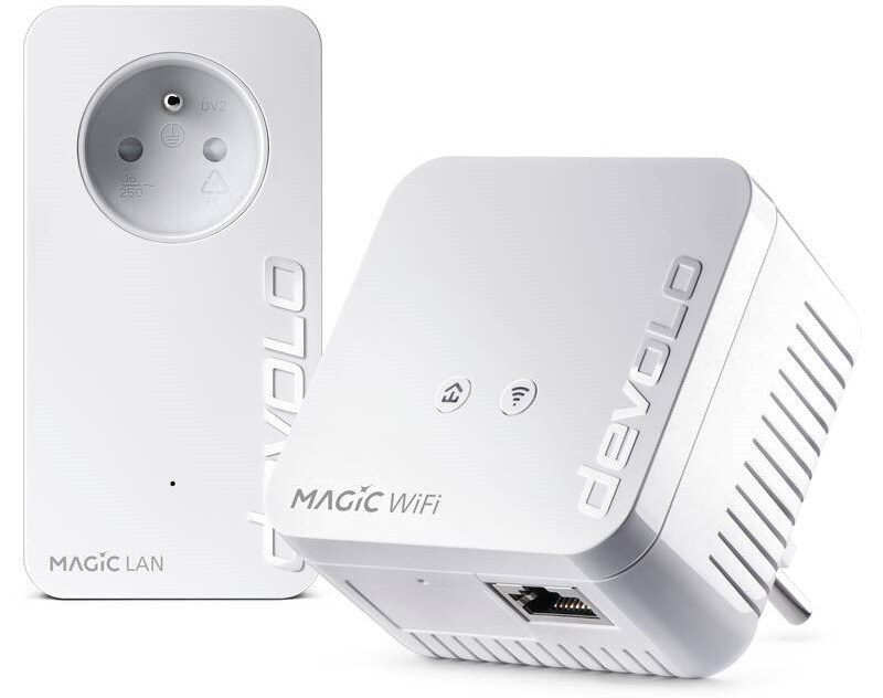 Sieťový rozvod LAN po 230V Devolo Magic 1 WiFi mini, Starter Kit