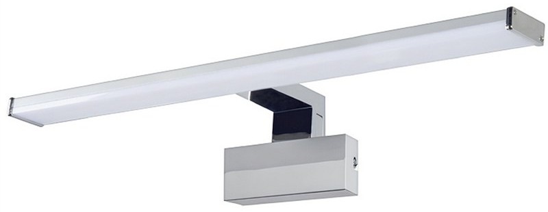 Nástenné svietidlo Top Light Texas XL CCT kúpeľňové LED, 10W, 1000lm, IP44, teplá/neutrálna/studená biela - strieborné