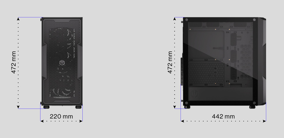 Case ENDORFY Regnum 400 ARGB čierna