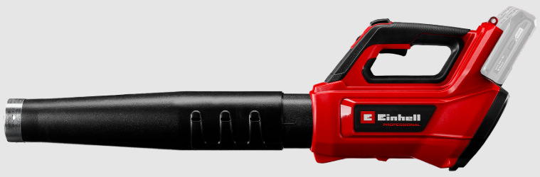 Fukár záhradný Einhell Professional GP-LB 36/230 Li E BL-Solo (bez baterie) Bočný pohľad na akumulátorový fukár Einhell Professional GP-LB 36/230 Li E BL-Solo