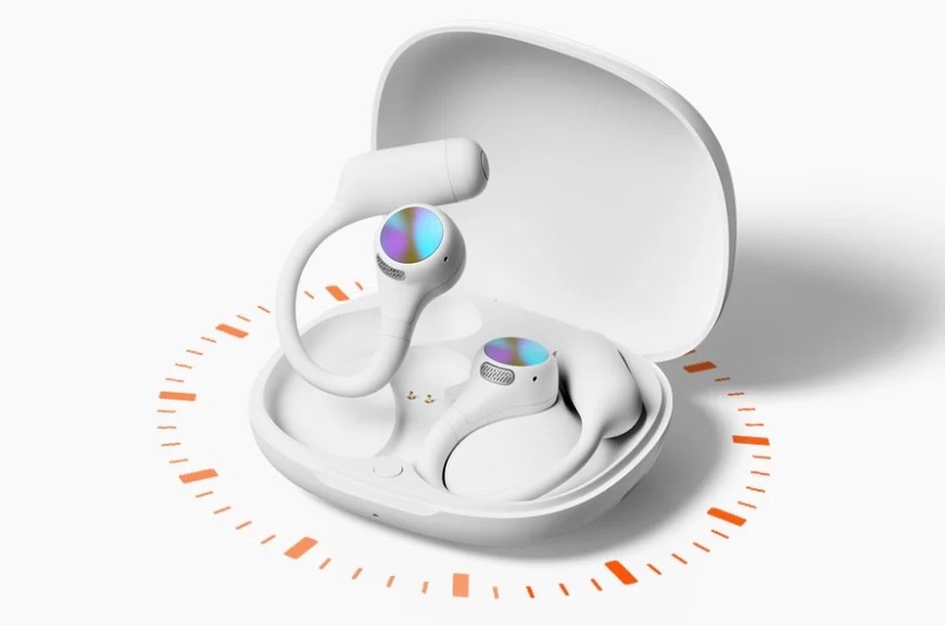 Slúchadlá OneOdio OpenRock S2 – Športové otvorené bezdrôtové slúchadlá s Bluetooth čierna Slúchadlá OpenRock S2 s nabíjacím puzdrom