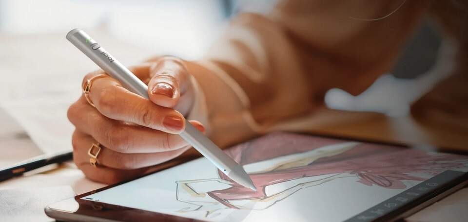 Stylus Logitech CRAYON USB-C SIL