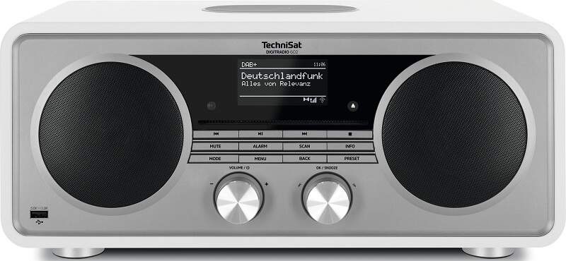 Internetový rádioprijímač s DAB+ Technisat DIGITRADIO 602 strieborný/biely