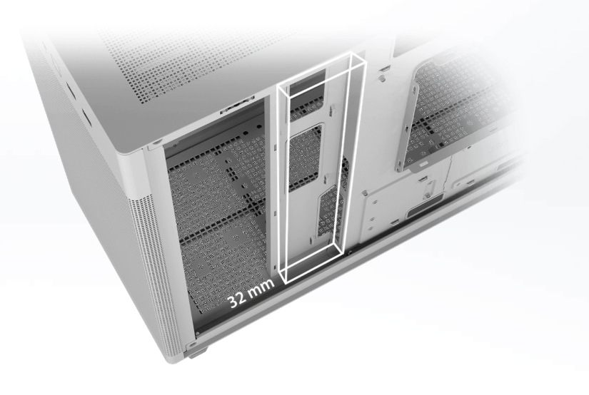 Case Asus PRIME AP201 Tempered Glass biela