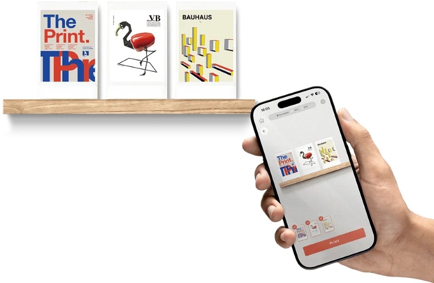 Ilustratívny obrázok plánovania pomocou funkcie Simulation dostupnej k tlačiarni Instax mini Link Plus