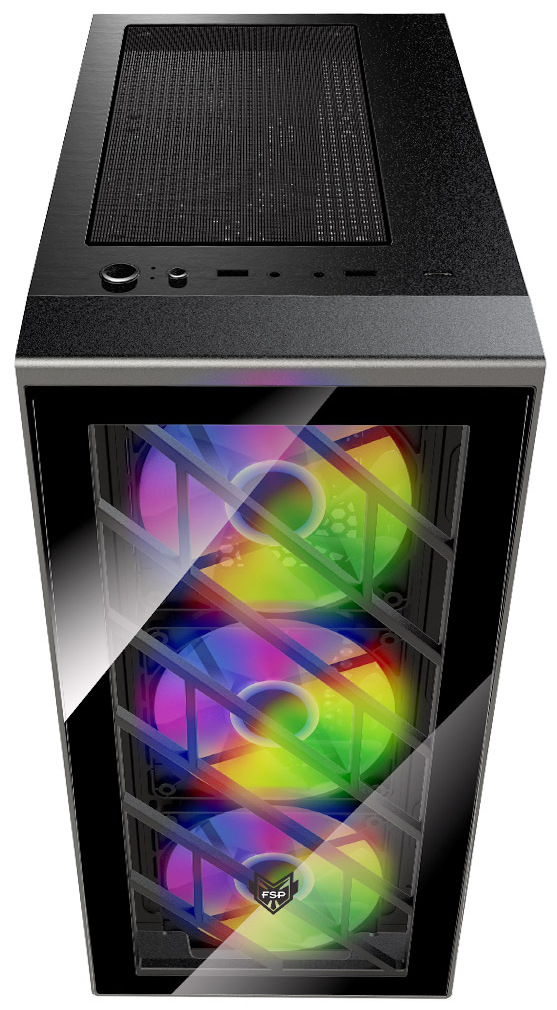 Case Fortron CMT192 v pohľade z hornej strany