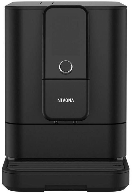 Nivona NIVO 8101 automatický kávovar v čiernom prevedení, čelný panel s displejom a ovládacím tlačidlom
