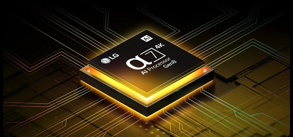 α7 AI 8. generácie optimalizuje obraz v reálnom čase pre ostré a detailné 4K zobrazenie.