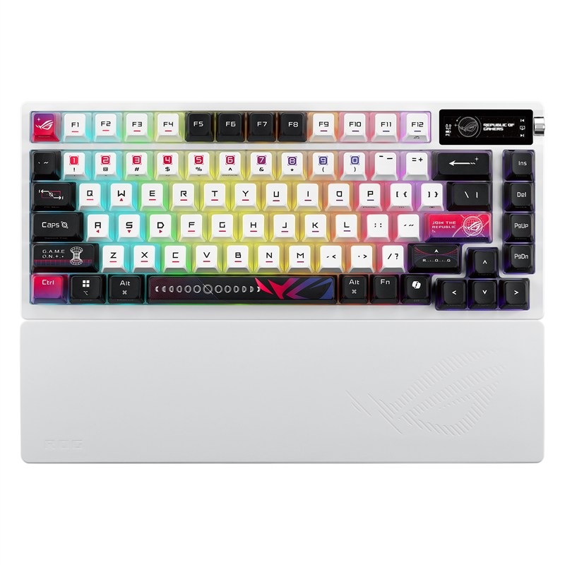 Klávesnica Asus ROG Azoth X (ROG NX Snow V2 / PBT) – US biela