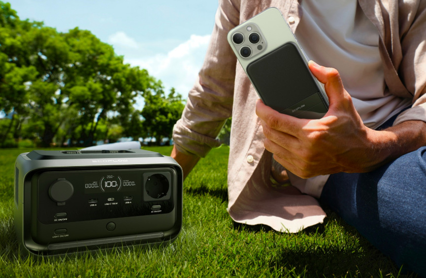 Nabíjacia stanica EcoFlow RIVER 3 Plus Wireless čierna Nabíjacia stanica EcoFlow RIVER 3 Plus Wireless - čierna