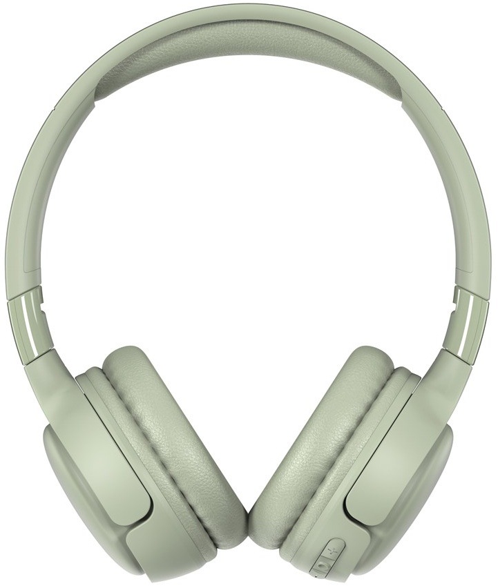 Slúchadlá HONOR CHOICE Headphones Lite zelená Pohľad spredu na slúchadlá so symetrickými náušníkmi a čelenkou.