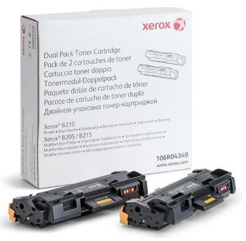 Toner Xerox 106R04349, 2x 3000 strán, 2-pack čierny