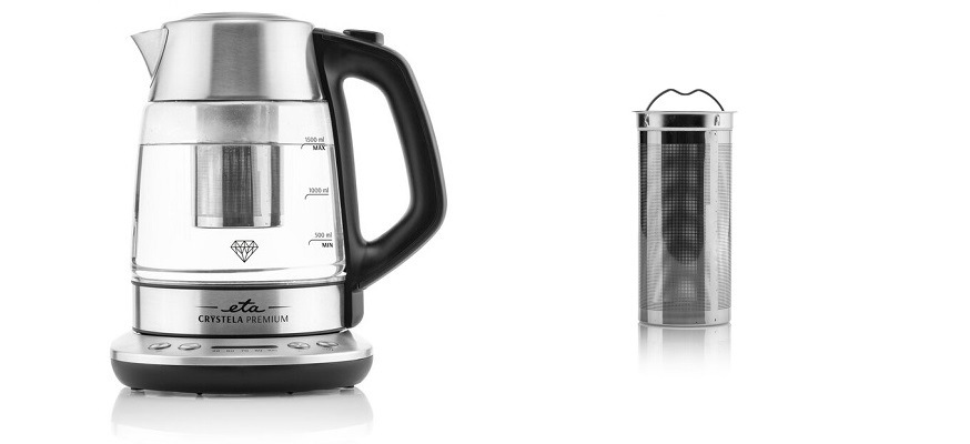 Rýchlovarná kanvica ETA Crystela Premium 9153 90000 nerez/sklo