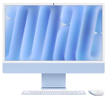 PC all in-one Apple iMac 24" M4 10× CPU 10× GPU, 24 GB, 512 GB - modrý SK
