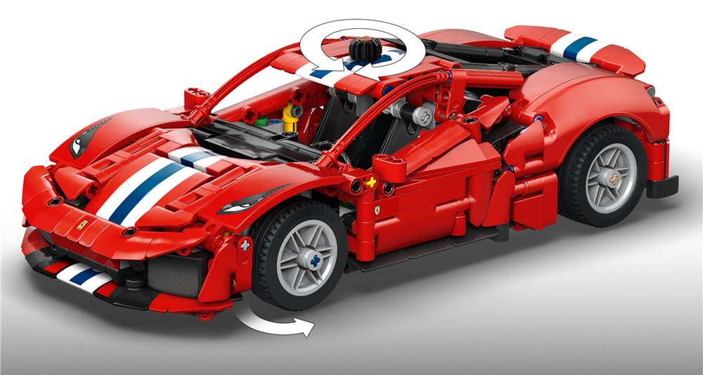 Stavebnica LEGO® Technic 42235 Auto Ferrari 488 PISTA Stavebnica s 882 dielikmi ponúka deťom od deviatich rokov zábavné stavanie, hranie aj spoznávanie automobilových mechanizmov.