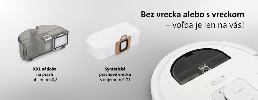 Multifunkčná biela dokovacia stanica ETA Master Aqua Pro bez robotického vysávača