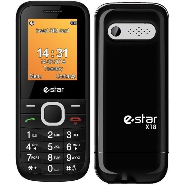 Mobilný telefón eStar X18 Dual Sim čierny/strieborný