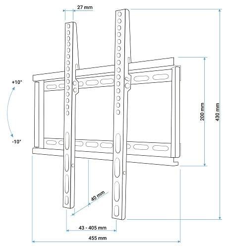 Držiak na TV Ekon EKON ECTVTIL60INCH40KG, Držiak na TV Držiak na TV Ekon EKON ECTVTIL60INCH40KG, Držiak na TV