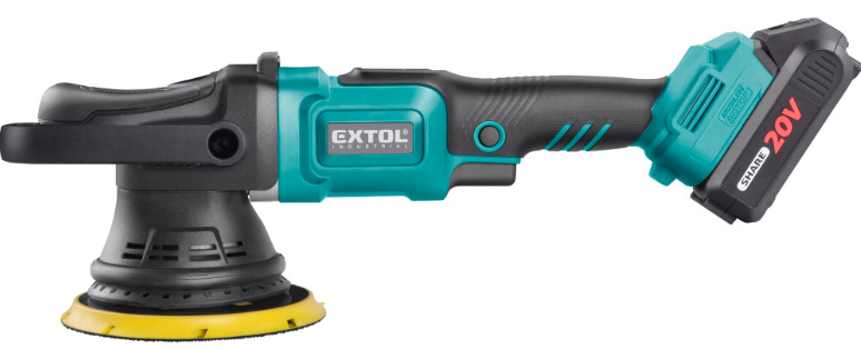 Excentrická leštička EXTOL Industrial SHARE20V 8791844 (s batériou)