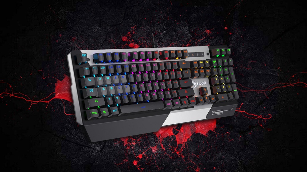 Klávesnica A4Tech Bloody LIGHT STRIKE B865N RNBW, CZ/SK layout čierna A4Tech Bloody LIGHT STRIKE B865N RNBW (B865N) SK/SK
