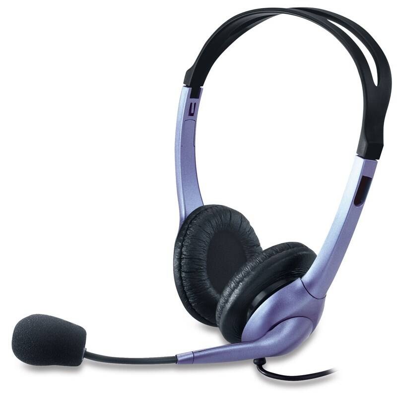 Headset Genius HS-04S, 1x 3,5 mm jack - čierny/strieborný