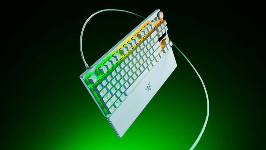 Klávesnica Razer Huntsman V3 Pro Tenkeyless 8KHz, US Layout biela Klávesnica Razer Huntsman V3 Pro Tenkeyless 8KHz, US Layout biela