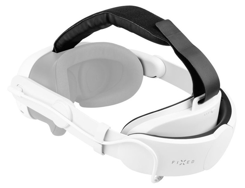 Popruh FIXED VR Power Headstrap - Meta Quest 3/3S, 6 000 mAh - biely