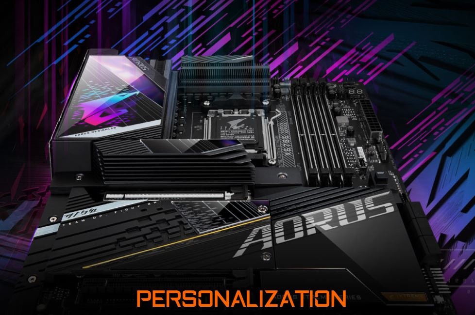 Základná doska GIGABYTE X670E AORUS XTREME Personalizácia základnej dosky Gigabyte X670E AORUS XTREME