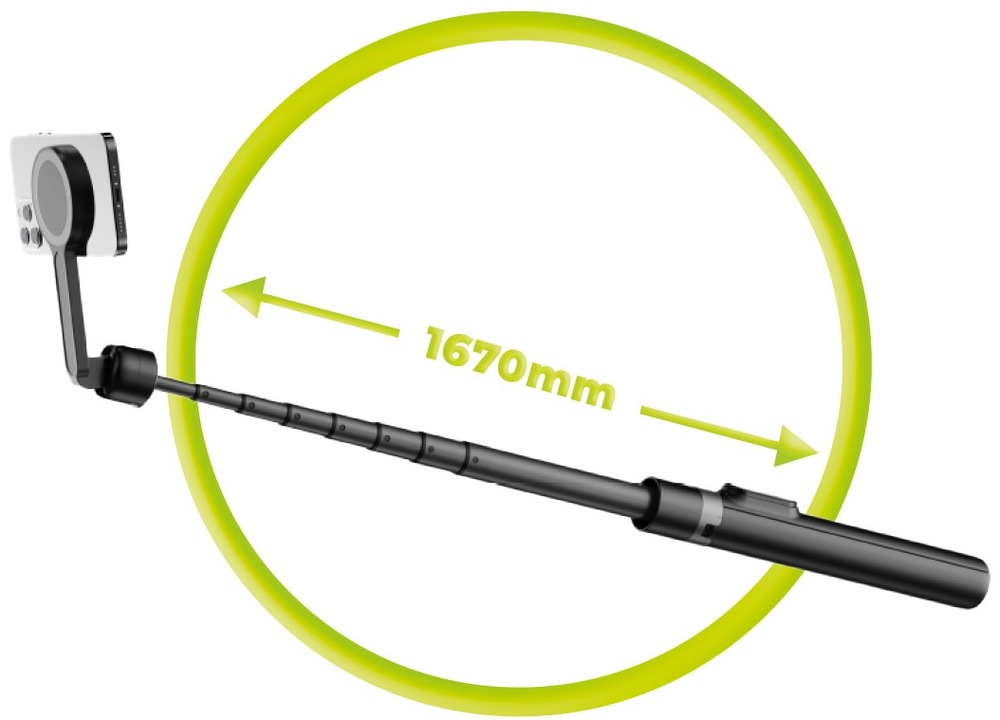 Selfie tyč Mobile Origin Magnetic Selfie Stick Tripod S2 čierna