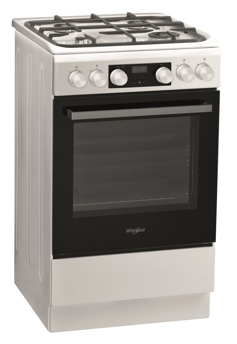 Kombinovaný sporák Whirlpool WS5G8CHW/E biely Sporák K50 Whirlpool WS5G8CHW/E