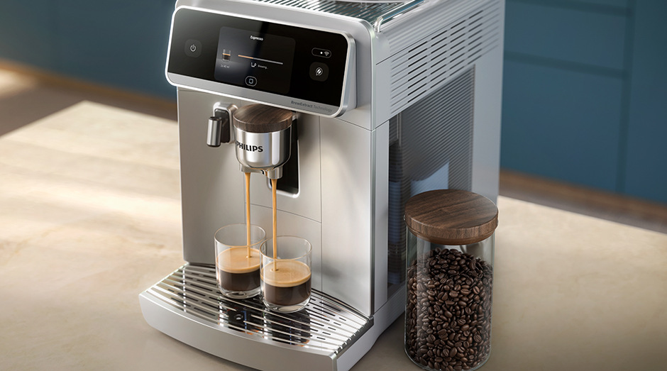 Automatický kávovar Philips EP8757/20 8000 Series pripravujúce espresso