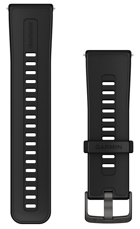 Remienok Garmin Quick release (24 mm) pre Garmin Venu X1, silikón, čierna farba