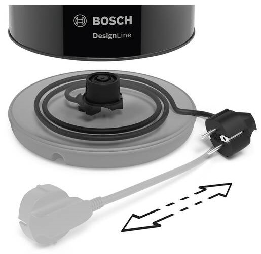 Rýchlovarná kanvica Bosch DesignLine TWK3P423 čierna