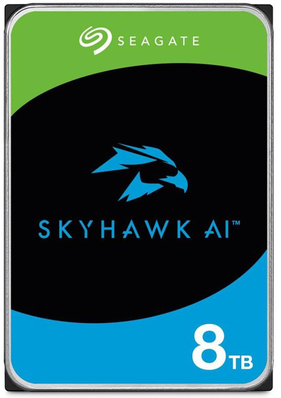 Interný pevný disk SkyHawk AI s podporou umelej inteligencie, čierna farba