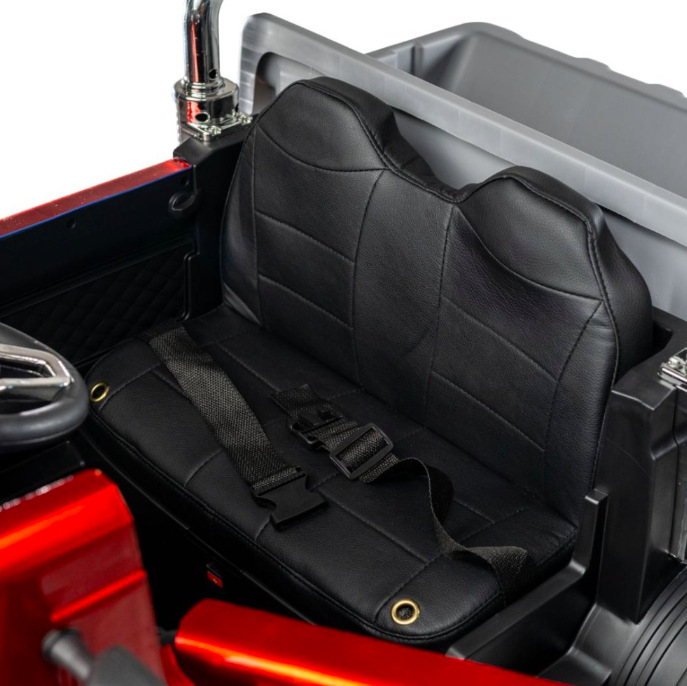 Elektrický nákladiak Bluetouch nákladní auto červený Kožené sedadlo s bezpečnostným pásom v elektrickom aute BLUETOUCH