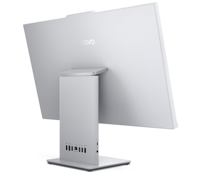 PC all in-one Lenovo IdeaCentre 27IRH9 sivý Detail obrázku all-in-one počítača zo zadnej strany.