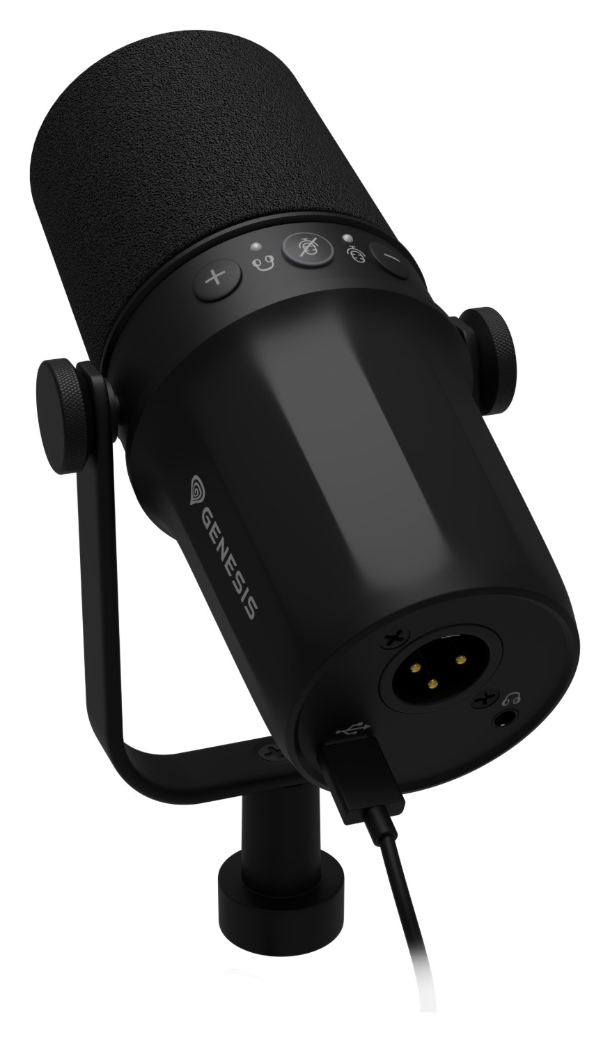 Mikrofón Genesis Radium 750D, USB/XLR čierny Detailný pohľad na Genesis Radium 750D