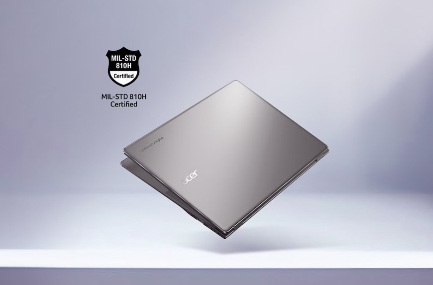 Notebook Acer Chromebook Plus 514 (CB514-5H-36M7) sivý Súčasťou notebooku je HDMI konektor, ale aj dva USB-C a dva USB-3.2 konektory.