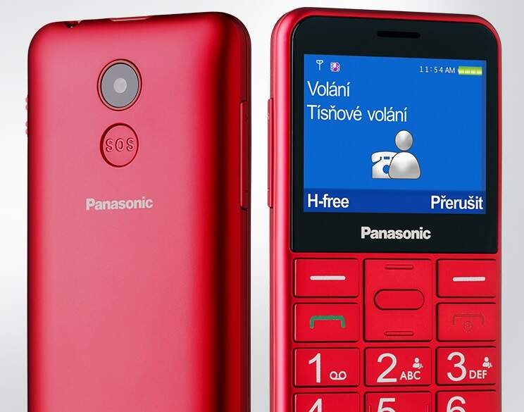 Mobilný telefón Panasonic KX-TU155EXBN čierny Mobilný telefón Panasonic KX-TU155EXBN čierny