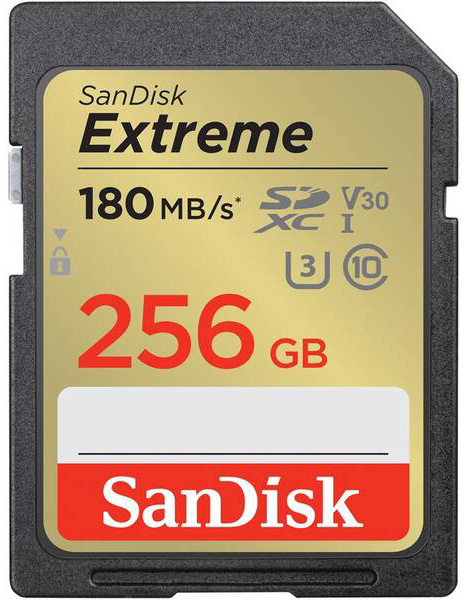Pamäťová karta SANDISK SDXC Extreme 256GB UHS-I U3 (180R/130W)