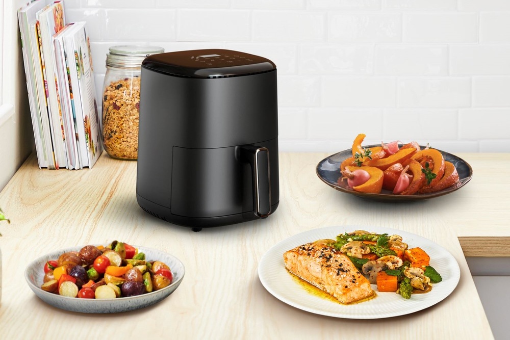 Fritéza teplovzdušná Tefal EY145810 Easy Fry Compact čierna