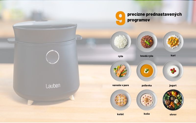 Ryžovar Lauben Multifunction Rice Cooker 1500BW čierny Ryžovar Lauben Multifunction Rice Cooker 1500BW čierny