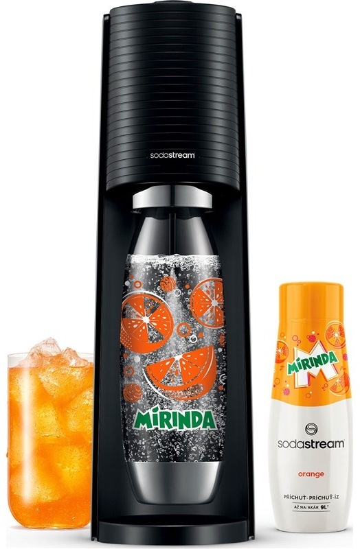 Výrobník sódovej vody SodaStream Terra Black MIRINDA Mpack čierny